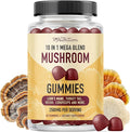 SMNutrition Mushroom Gummies for Adults | with Lions Mane, Turkey Tail, Reishi, Cordyceps, Chaga & Maitake | Support Cognitive Function & Immune Health | Raspberry Flavor | 60ct