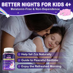 Magnesium Glycinate Gummies for Kids 4+: Sugar Free Magnesium Bisglycinate Gummy with Chamomile, L-Theanine, Lemon Balm, B6, Omega 3, Zinc - Gluten Free, Non-GMO, Vegan, Mixed Berry Flavor