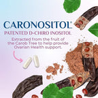 Myo-Inositol & D-Chiro Inositol 1025mg - 40:1 Ideal Ratio for Ovarian Support, Vegan Myo & D Chiro Supplement for Women's Natural Balance and Hormone Support, Vitamin B8, Non-GMO - 60 Capsules