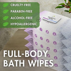 Nurture XL Antibacterial Body & Hand Sanitizing Wipes | Alcohol-Free Antiseptic Wet Towelettes for Germ Removal, Disinfecting Skin, Sanitizing Hands |Cleaning Cloths | Adults & Baby | Thick & Strong