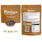 Moringa Seeds Wingless PKM1, Edible, Malunggay, Drumstick Tree Herbal Tea - Resealable Bag - 56 grams - Premium Quality (Moringa Seeds Wingless)