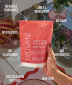 Truvani Hydrolyzed Collagen Peptides | Unflavored | 20 Servings | 10g Grass-Fed Collagen Protein Powder | Promotes Hair, Nail, Skin, and Joint Health | Keto | Gluten & Dairy Free | Women & Men