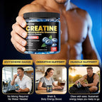 Creatine Gummies for Men & Women, 5-in-1 Complex with Taurine, L-Carnitine, Vitamin B12 & B6 Support Muscle, Strength & Recovery, 5g Creatine Monohydrate Gummies Post & Pre Workout Supplements, 120 Ct