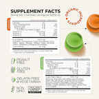 Super Greens + Super Fruits Gummies (Fruits/Greens Powder in Gummies Form) - 600mg Greens Blend + 600mg Fruits Blend for Immune Support, Sugar Free, Vegetarian, Non-GMO, 2-Pack (120 Gummies)