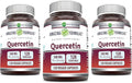Amazing Formulas Quercetin 500mg Veggie Capsules Supplement | Non-GMO | Gluten Free | Supports Overall Health & Well Being (120 Count | 3 Pack)