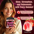 Multi Collagen Gummies Hydrolyzed Type I, II, III, V, X Plus Resveratrol Hyaluronic Acid & Biotin Gummies for Hair Skin and Nails Vitamins | Multi Collagen Peptides | Sugar Free