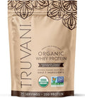Truvani Organic Whey Protein Powder | Chocolate Peanut Butter | 20g Grass Fed Whey Protein | 20 Servings | USDA Organic & Non-GMO | Gluten Free | No Gums, No Soy, No Stevia, No Added Sugars