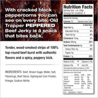 Old Trapper Beef Jerky, Peppered 8 Ounce Pack, Spicy Meat Snacks for Lunches or Between Meals, 11 Grams of Protein, Zero Grams of Fat, and 70 Calories per Serving (Pack of One)
