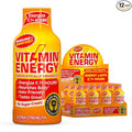 Vitamin Energy Immune+ Extra Strength Energy Shot Orange Burst 12 Pack, 260mg Natural Caffeine, B-Vitamins, Citicoline, Green Tea, Immunity & Focus Support, Zero Sugar, Gluten-Free 1.93 fl oz