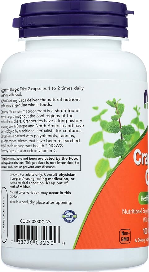 NOW Cranberry Concentrate, 100 Count (Pack of 2)