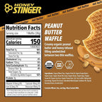 Honey Stinger Organic Peanut Butter Energy Waffle Variety Pack of 18, 6 Pack Each of Peanut Butter, PB Chocolate and PB Strawberry, Nutritious Stroopwafel Snack for Exercise, Endurance and Performance