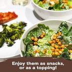 BIENA Chickpea Snacks - Crunchy Roasted Chickpeas - High Fiber Vegan Protein Snacks for Adults and Kids - 4-Pack, 5 Ounce Bags - Rockin’ Ranch