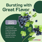 Iron Supplement for Kids – 5 mg Kids Gummies with Vitamin C – Great-Tasting Gummies Grape Flavor – Supports Immune Health & Helps with Iron Deficiency – Vegan, Kosher, Non-GMO – 60 Count