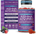 Ashwa ACV Pro Health - Sugar Free Apple Cider Vinegar Gummies with Ashwagandha, Advanced Keto, Stress Relief Supplements with Vitamin D, 1g Carbs Per Gummy (60 Count)