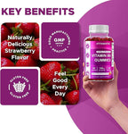 Vitamatic Vitamin B6 100mg - Berry Flavor - 60 Pectin Based Gummies - Supports Nervous System