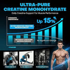 Creatine for Men, 5000MG Creatine Monohydrate Gummies for Men, Workout Support, 5g per Serving, Taurine + Vitamins B6 & B12, Blueberry Flavor, 120 Gummies (30 Servings)
