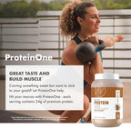 NutraOne ProteinOne Whey Protein Promote Recovery and Build Muscle with a Protein Shake Powder for Men & Women (Vanilla Ice Cream - 5 lbs.)