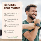 Joint Support Supplement with Glucosamine Sulfate, Hyaluronic Acid, Boswellia & MSM – Supports Joint Health, Mobility & Bone Strength – for Daily Use – FSA Eligible 2 Pack