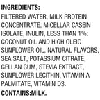 Oikos Protein Shake, Salted Caramel, 30g High Protein Drinks, Shelf Stable, Ready to Drink, 5g Prebiotic Fiber, 12 fl oz Bottle, 4 Count