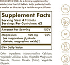 Solgar Chelated Magnesium, 250 Tablets - Supports Nerve & Muscle Function - Promotes Healthy Bones - Vital for Cellular Energy Release - Non-GMO, Vegan, Gluten Free, Dairy Free - 62 Servings