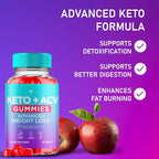 Fyvus Apple Cider Vinegar Gummies Supplement – Daily Digestive Health & Gut Wellness Support for Women & Men – Vegan ACV Gummies with Apple Cider Vinegar – Non-GMO (1 Pack - 60 Gummies)
