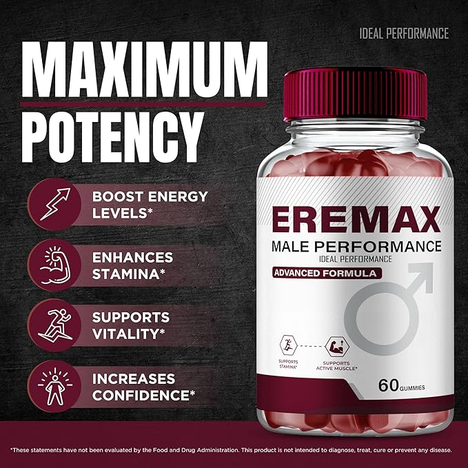 IDEAL PERFORMANCE Eremax Gummies, Eremax Gummy Reviews (60 Gummies)