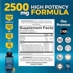 Viva Naturals Omega-3 Fish Oil, Triple Strength, 2500 mg, 60 Softgels – Re-Esterified Omega 3 Fatty Acids Including EPA, DHA, DPA - Pascatarian-Friendly