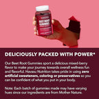 Beet Root Gummies with COQ10 & Pomegranate - Nitric Oxide Supplement for Men and Women - Beetroot for Endurance, Performance, Recovery - Vegan, Non-GMO, Gluten Free - Mixed Berry Flavor, 30 Count