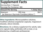 Bronson Selenium 200 mcg – Yeast Free Chelated Amino Acid Complex - Essential Trace Mineral with Superior Absorption, 360 Vegetarian Capsules