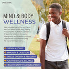 Teen Vitamins for Boys 12-17 - Teen Multivitamin Supreme with D3, Iron, Calcium, Biotin, Digestive Enzymes – Teenager Boy Multi Vitamins for Energy, Brain & Mood Support – 60 Count