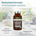 Igennus Methylated Multivitamin for Women 50+, Calcium & Magnesium for Bone Support, Sustained Release & Active B-Vitamins, Iron-Free Formula, Antioxidant Support, Clean Label, 60 Tablets
