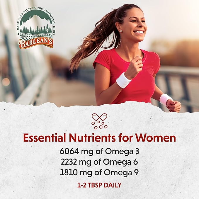 Barlean's Organic Oils, The Essential Woman, 12-Ounce Bottle
