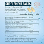 Appetite Suppressant for Weight Loss - Garcinia Cambogia, Glucomannan Appetite Control Supplements and Metabolism Booster for WeightLoss - Lose Weight Fast for Women and Men - 60 Veggie Diet Pills