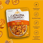 Catalina Crunch Protein Snack Mix with Cheese Crisps | 10g Protein, 1g Sugar per Serving | Good Source of Fiber, Keto, Gluten Free | Variety Pack (Pack of 6) - Packaging May Vary