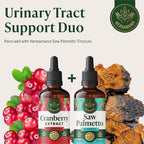 HERBAMAMA Cranberry Supplement Tincture - Vegan Urinary Tract Support for Men and Women with Cranberry Extract - Non-GMO, Alcohol & Sugar-Free Kidney Support Supplement, 84-Day Supply