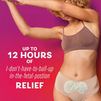 Pamprin Heat Relief Menstrual Patches for Portable Menstrual Pain Relief of Cramps and backaches, 3 Count