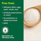 Organika Collagen Powder - for Healthy Hair, Skin, Nails, and Joints. Hydrolyzed Protein Peptides for Better Absorption- Grass-Fed, Non-GMO- Unflavoured- 2.2lbs