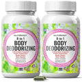 Body Deodorizing Supplement - Odor Eliminator & Internal Deodorant Pills for Fresh Breath Skin Health & Detox - Full Body Deodorizer Capsules with Chlorophyll Complex Vitamins