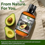 Pure Carrier and Essential Oils for Skin Care, Hair, Body Moisturizer for Face-Anti Aging Skin Care (Avocado Oil Organic, 4oz)