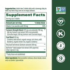 MegaFood Whole Body Turmeric Curcumin Supplement - Turmeric Supplement With Black Pepper & Vitamin C - 475 mg Curcuminoids Per Serving - Antioxidant & Immune Support - Vegan - 120 Tablets, 60 Servings