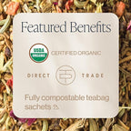 Rishi Tea Valerian Dream Herbal Tea - Organic Sachet Bags, Caffeine Free, Calming Botanical Blend with Valerian Root - 30 Count