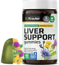 BIO KRAUTER® 9-in-1 Liver Detox with Vitamin C, Milk Thistle, Turmeric, Dandelion Root, Beet Root, Chanca Piedra for Liver Support - Vegan Liver Supplement, 60 Gummies, 30 Days of Supply - Non-GMO