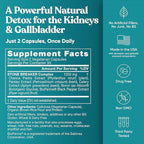 Chanca Piedra Stone Breaker - The Original Stone Breaking Formula with Celery Seed & Parsley - Supports Kidney, Gallbladder & Urinary Tract Cleansing to Help Flush Impurities - 60 Vegetarian Capsules