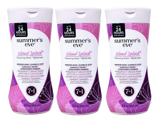 Summers Eve Cleansing Wash 9 Ounce Island Splash (266ml) (3 Pack)