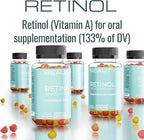 SHIZAM Retinol Vitamin A Gummies, Gummy Vitamins for Clear Complexion & Glowing Skin: Anti-Aging Multi-Vitamin for Women: Collagen Booster: Pill/Pills Capsule/Capsules Supplement/Supplements Alt