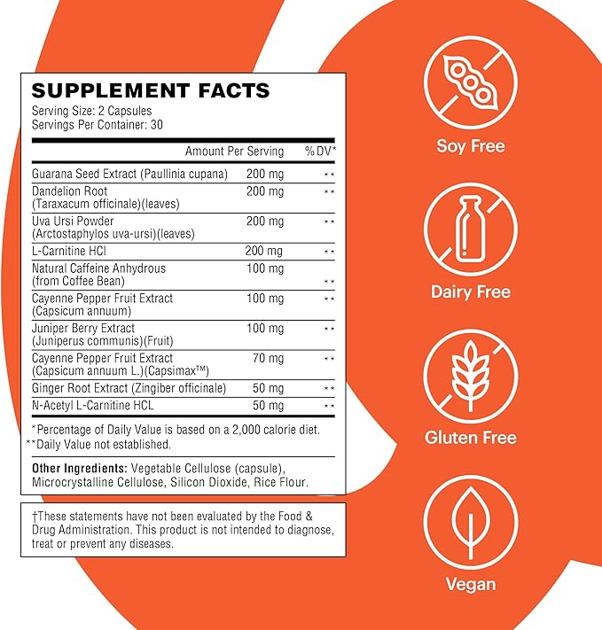 Wellthy Daily Thermogenic – Capsimax, Green Tea & L-Carnitine – Belly Thermogenic for Women – Natural Weight Loss, Craving Control & Energy Support, 60ct