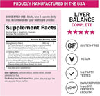 NatureWise Liver Balance Detox Supplement - Triple Repair Formula with Milk Thistle, Dandelion, Turmeric, Artichoke, Reishi Mushroom & Kudzu, - Vegan - 120 Capsules[60-Day Supply]