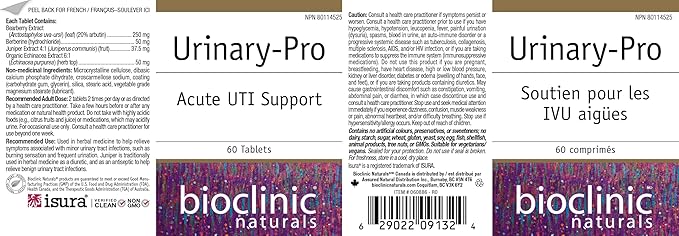 Bioclinic Naturals Urinary-Pro 60 Tablets