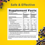 Zarbee's No Sugar Coating Elderberry Gummies for Kids, Daily Immune Support* Gummies with Vitamins C, D3 & Zinc to Support a Healthy Immune System*, No Artificial Flavors, Ages 2+, 60 ct