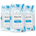 The Honey Pot Company - Feminine Wipes - Daily PH Balancing, Fragrance & Sulfate Free Wipes for Intimate Parts, Body, or Face - Hygiene Products - Sensitive 30 ct (Pack 3)